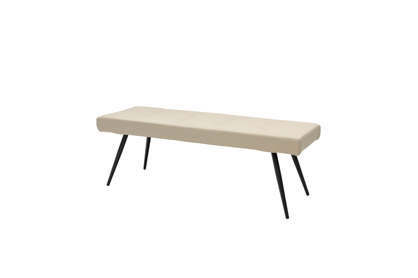 Santorini Stone Faux Leather 1.35m Bench