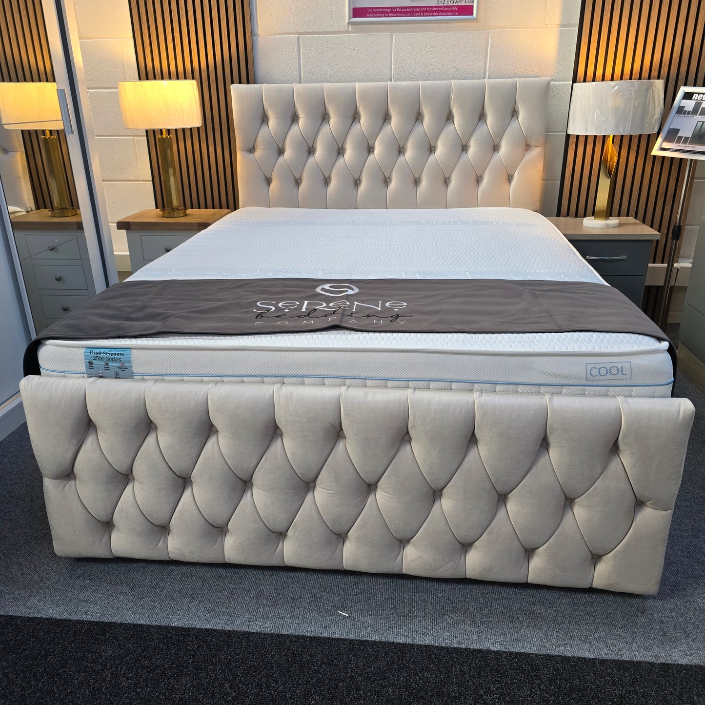 Divan Bed With Kickboard and 24'' Headboard