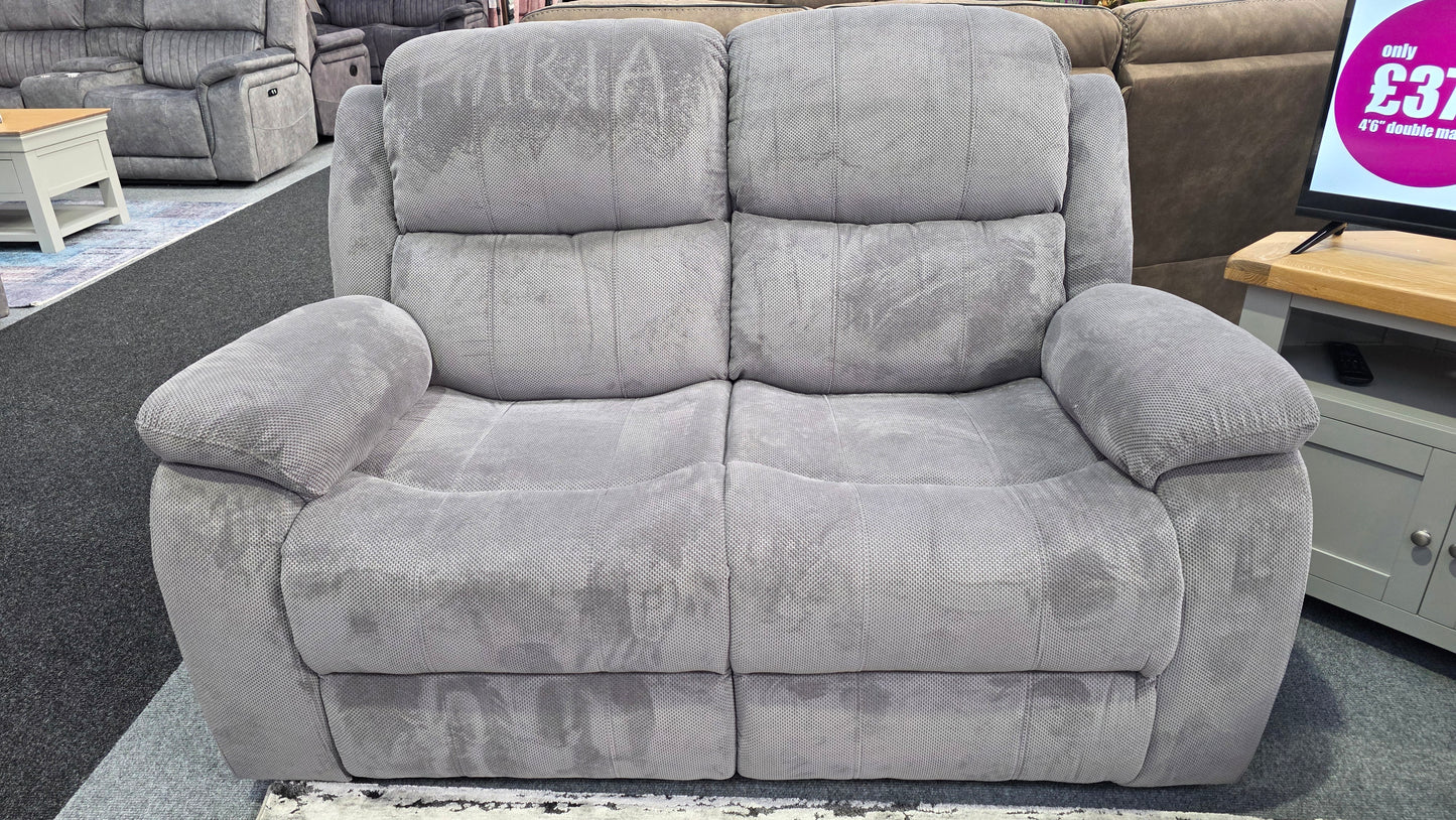 Emma Recliner Sofas - Grey Fabric