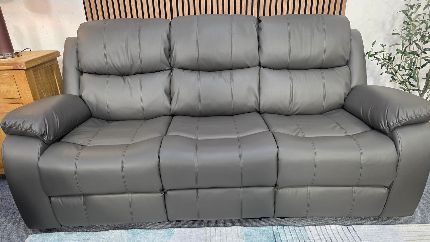 Emma Recliner Sofas - Grey Air Leather