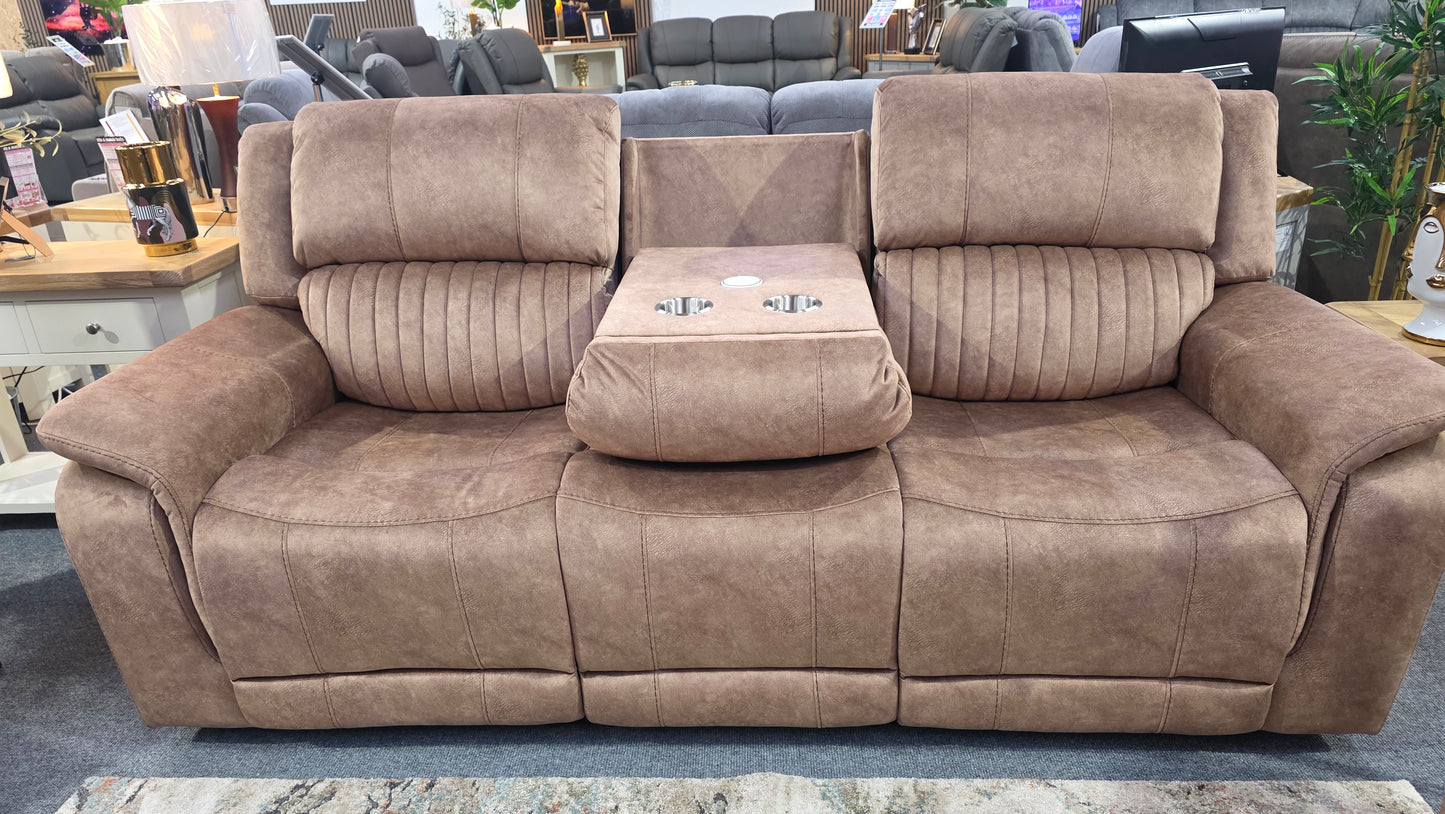 Platina Recliner Sofas Coffee Fabric