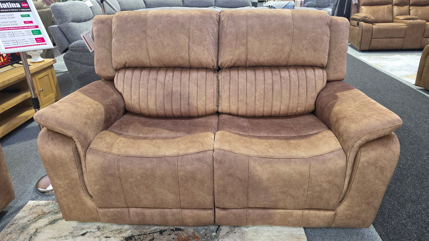 Platina Recliner Sofas Coffee Fabric