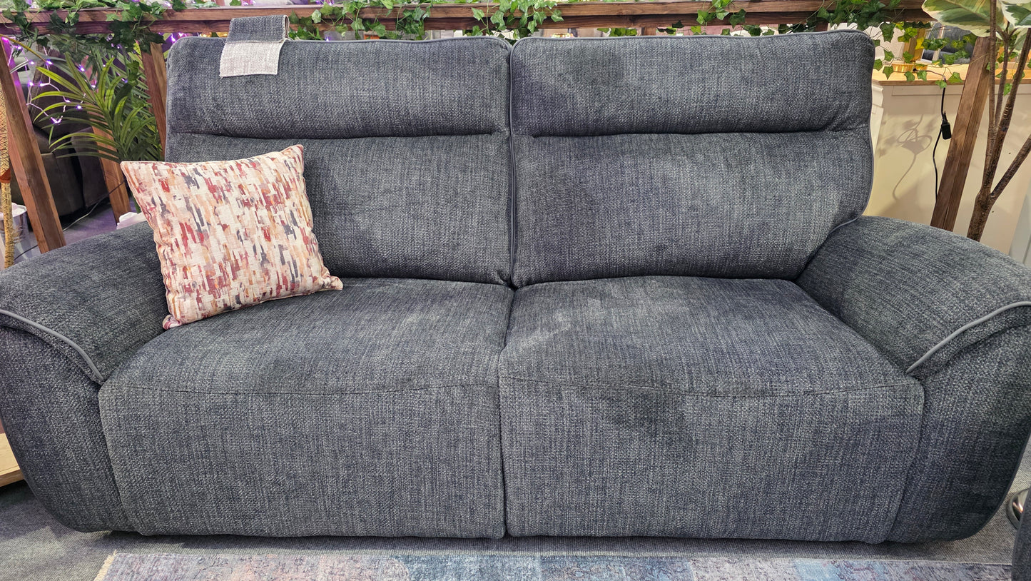 Astrid Recliner Sofas - Dark Grey Fabric