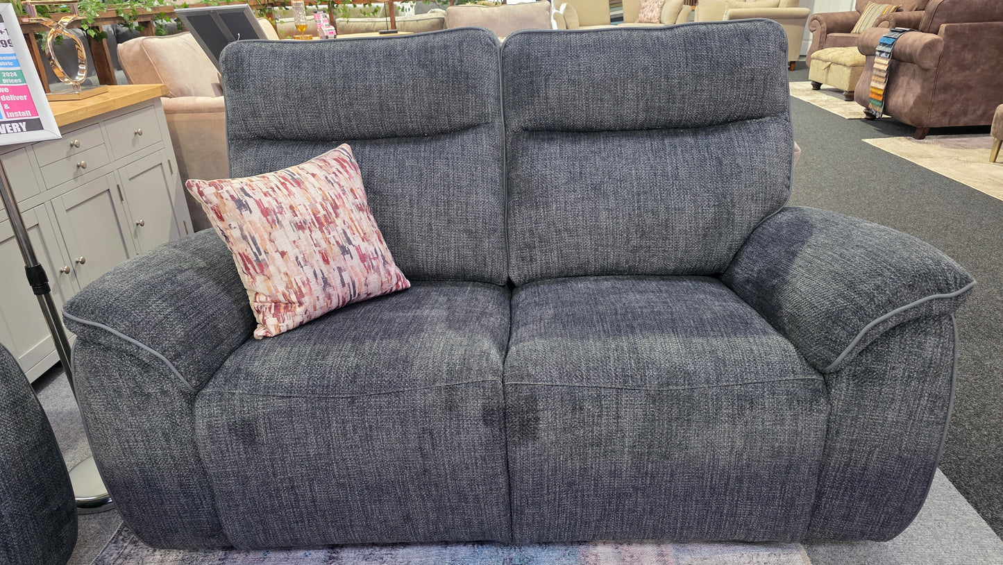 Astrid Recliner Sofas - Dark Grey Fabric
