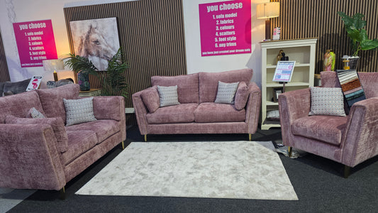 Cairo Fabric 3 Seater Sofa