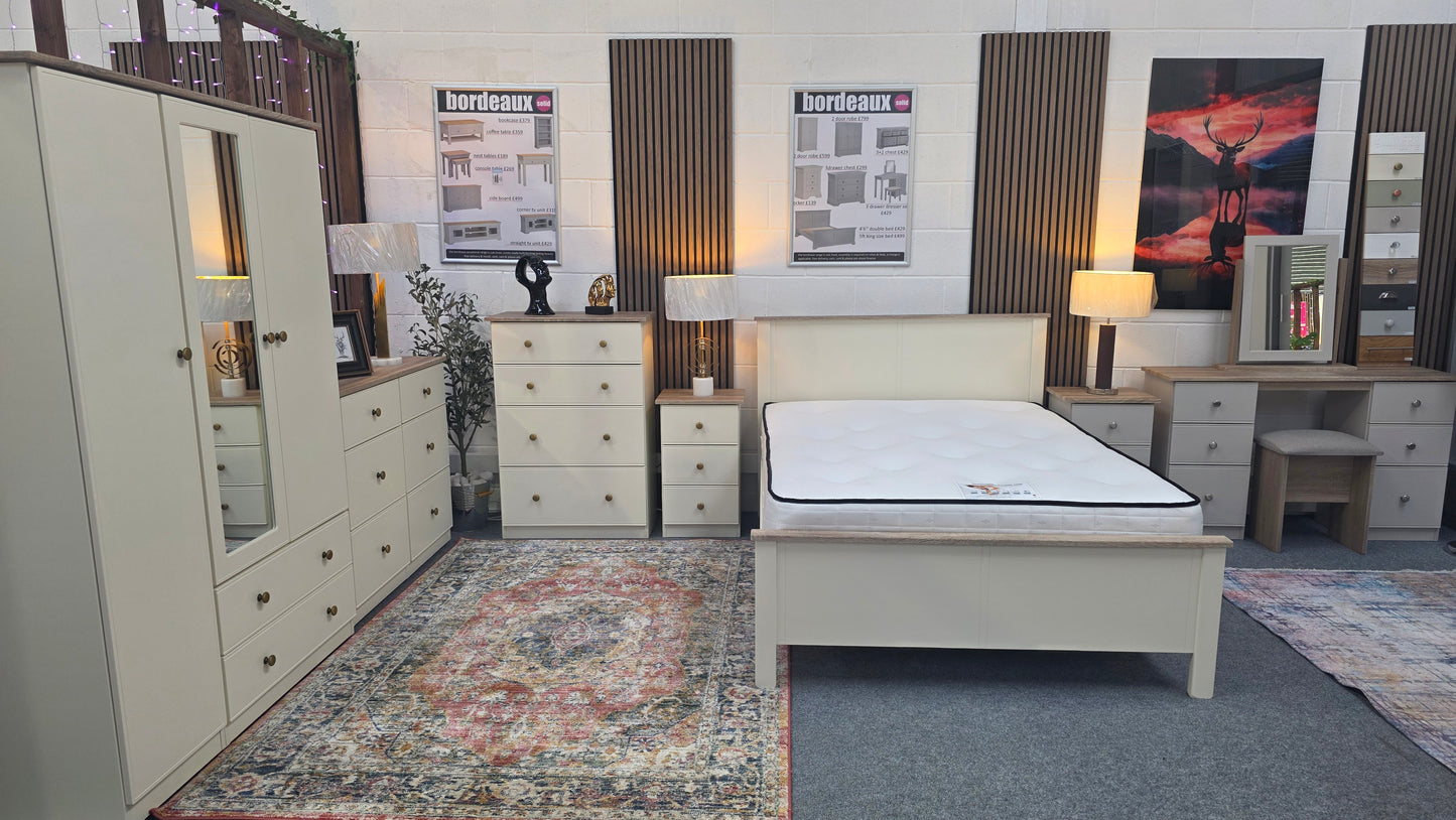 Millwood 3 Drawer Bedside Locker - Choose Your Colours