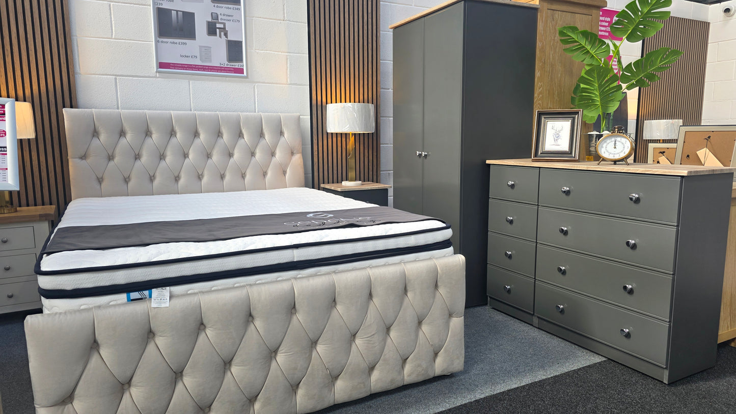 Millwood 3 Drawer Bedside Locker - Choose Your Colours