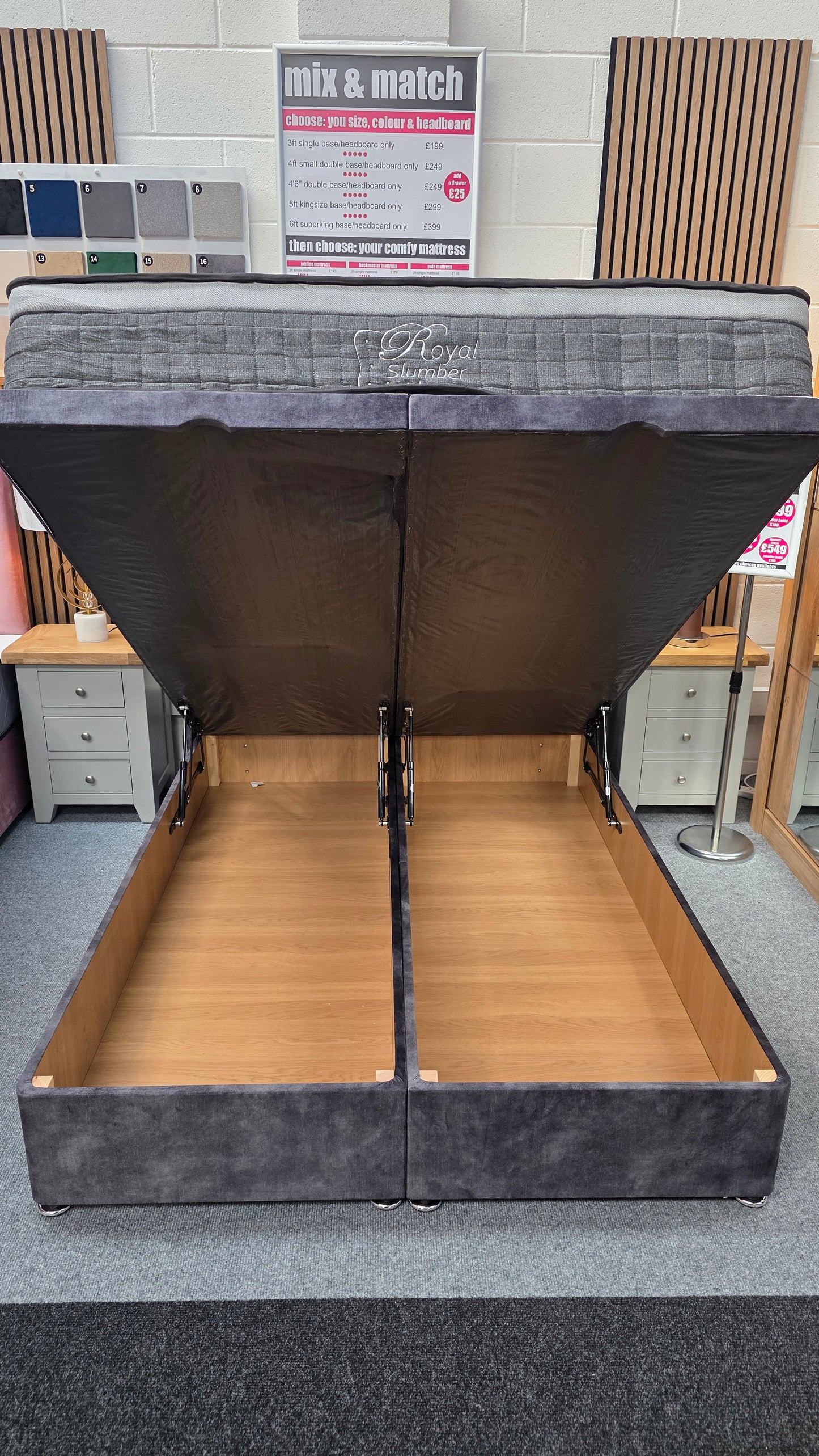 Grande Gas Lift Storage Beds