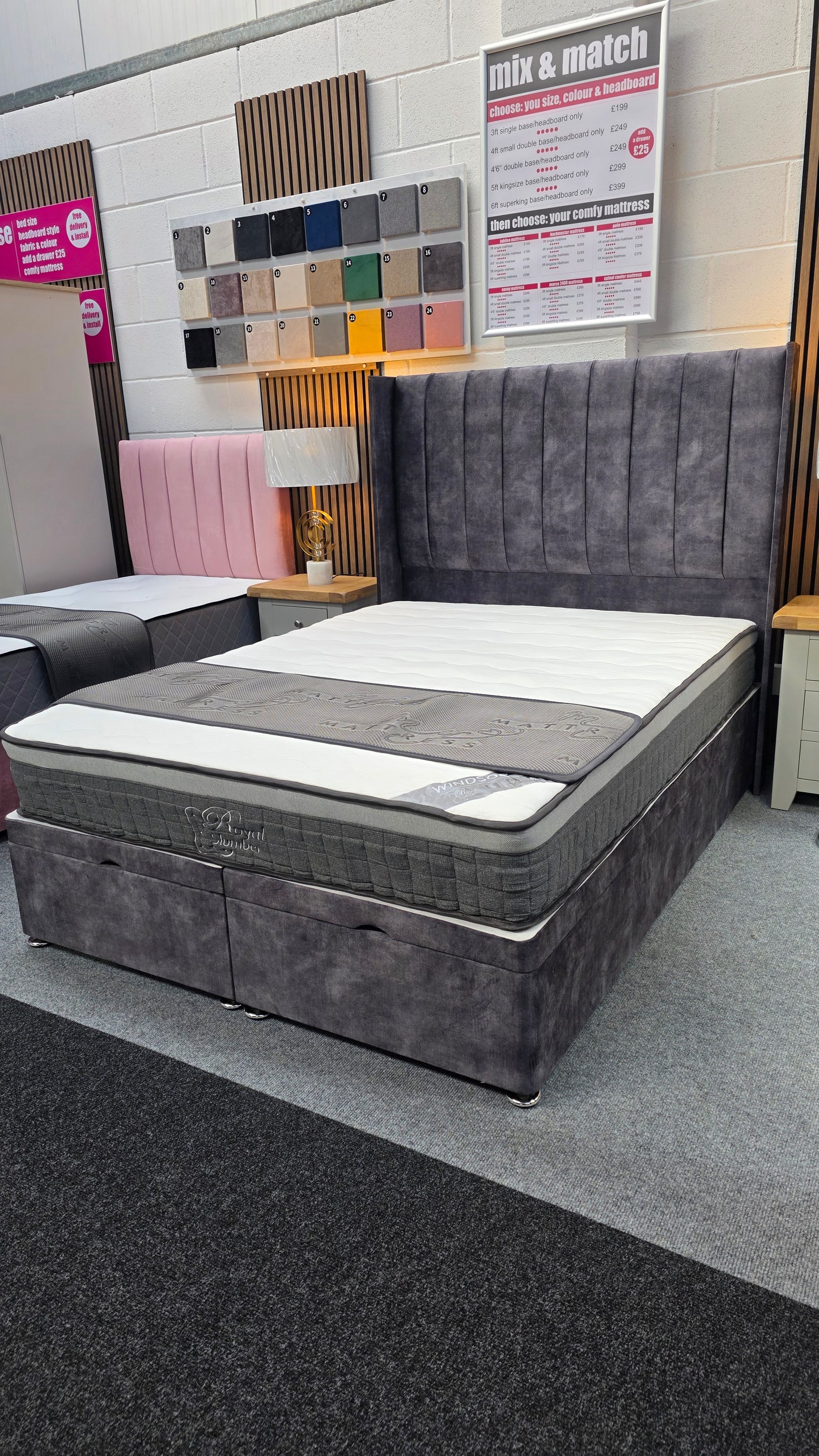 Grande Gas Lift Storage Beds