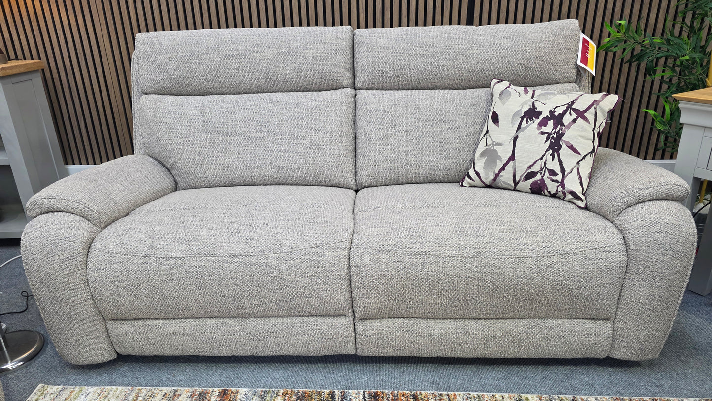 Athena Power Recliner Sofas - Light Grey Fabric