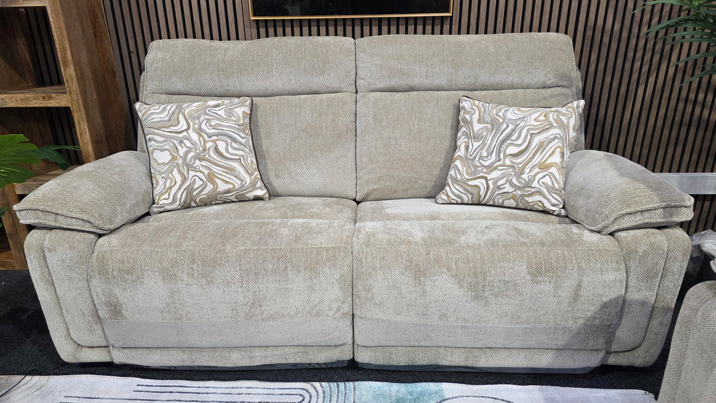 Newton Power Recliner Sofas - Camel Fabric