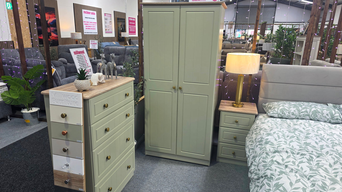 Millwood 3 Drawer Bedside Locker - Choose Your Colours
