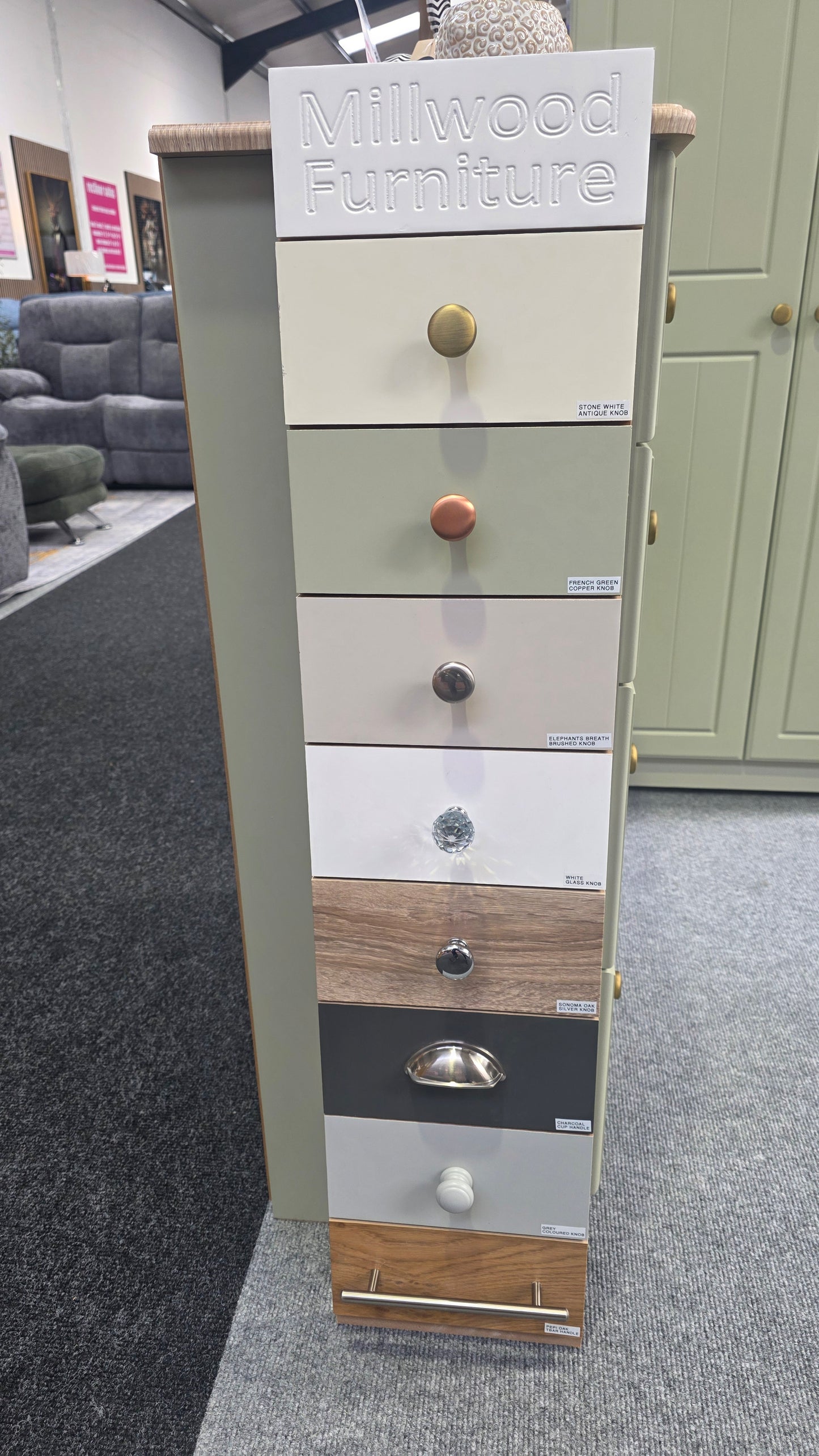 Millwood 3 Drawer Bedside Locker - Choose Your Colours