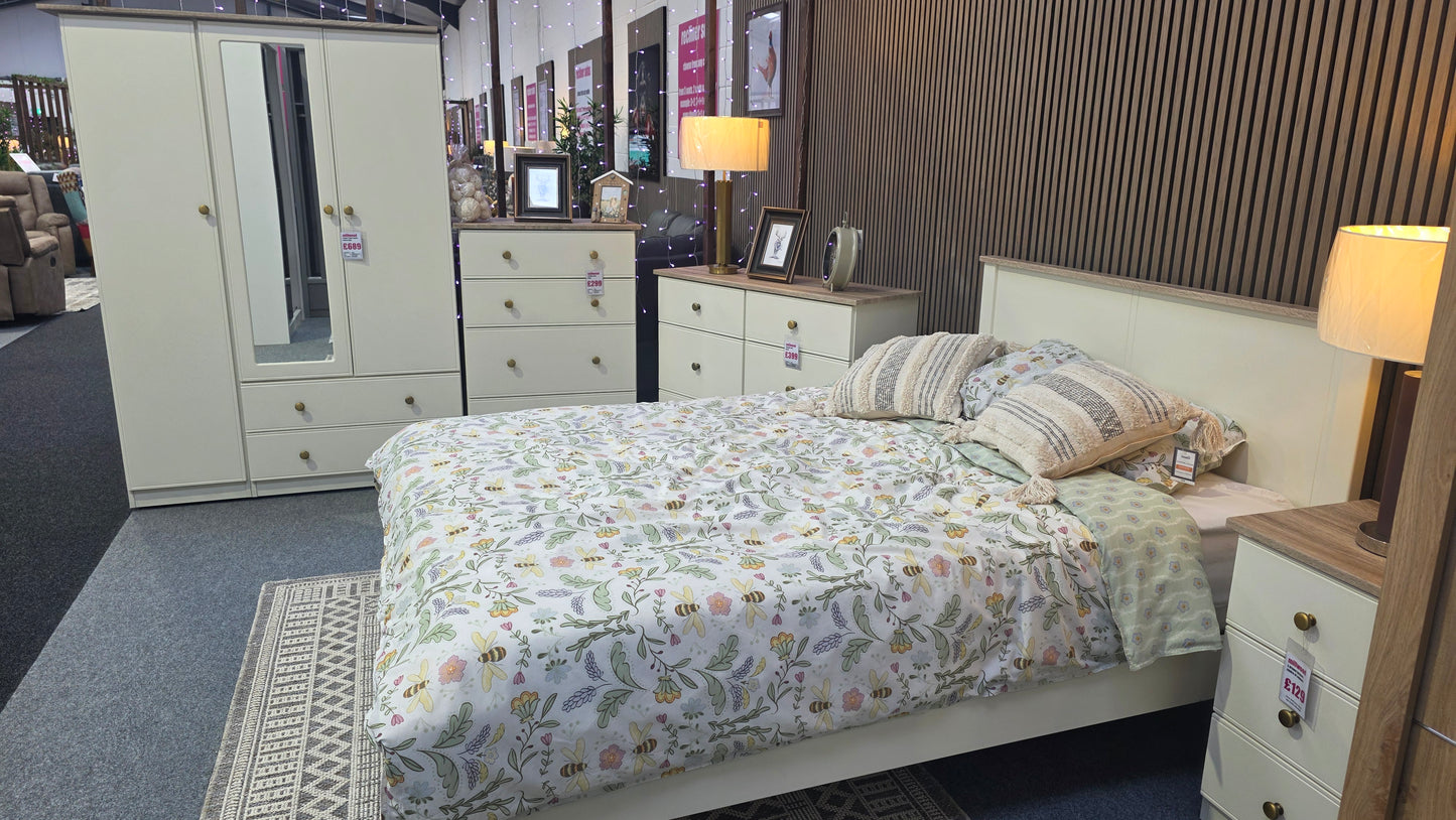 Millwood 3 Drawer Bedside Locker - Choose Your Colours