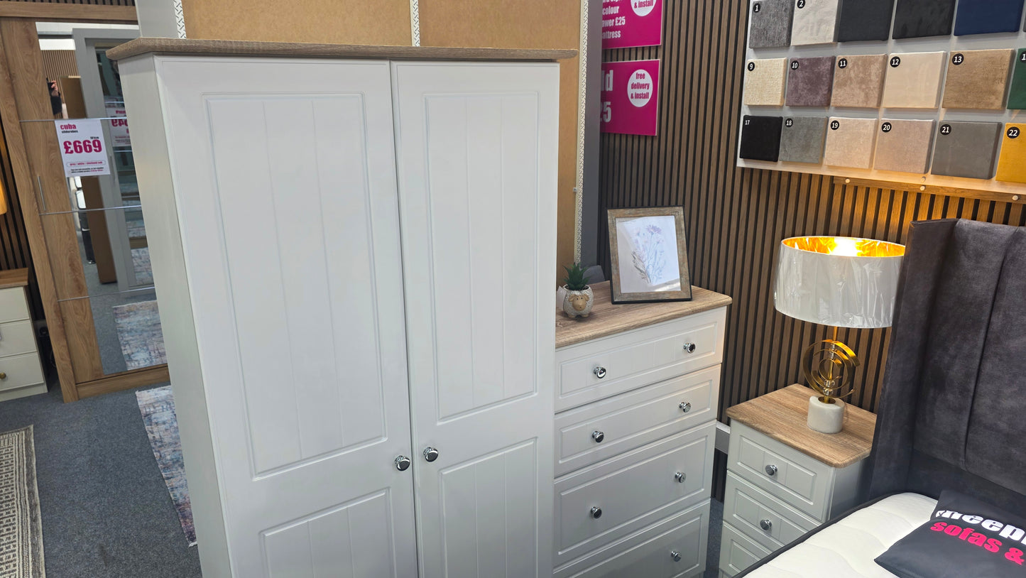 Millwood 3 Drawer Bedside Locker - Choose Your Colours