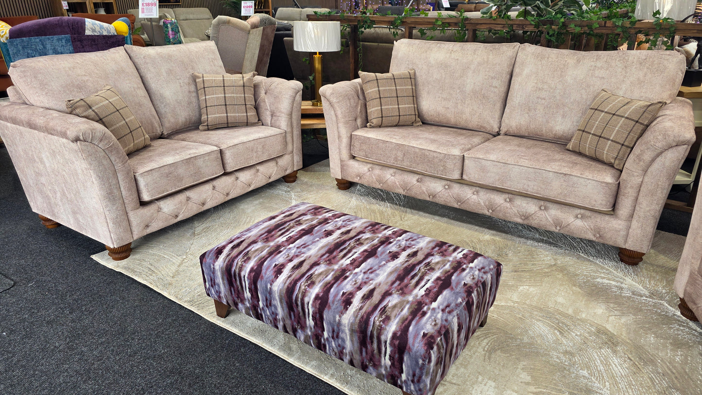 Mayfair Fabric 3+1+1 Seater Sofa Set