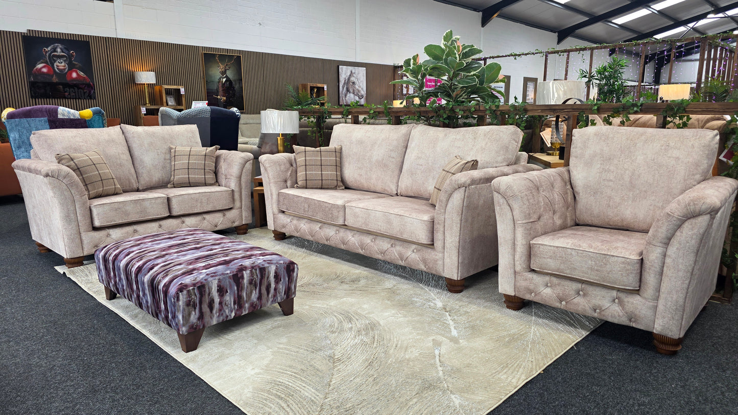 Mayfair Fabric 3+1+1 Seater Sofa Set