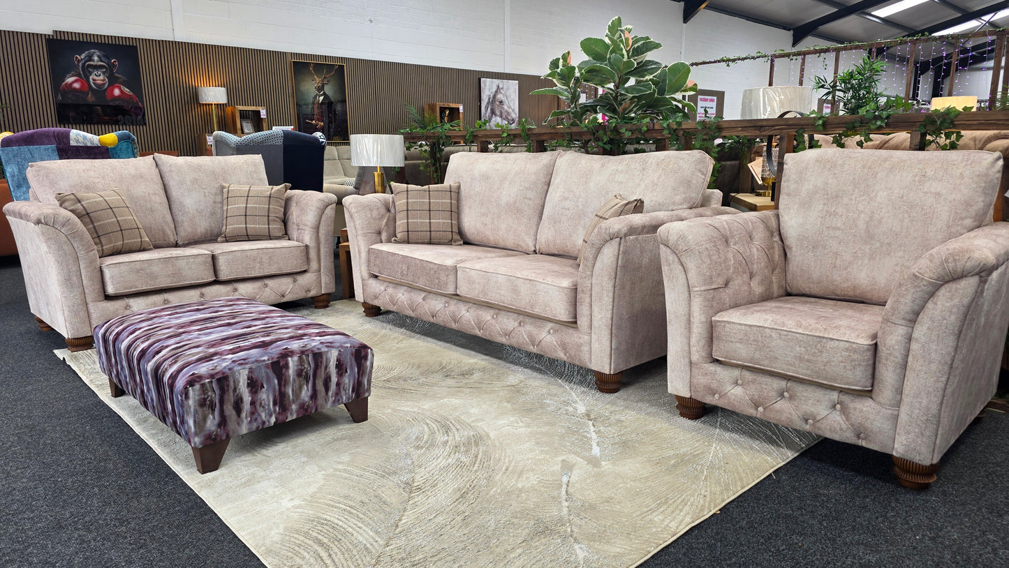 Mayfair Fabric 3+1+1 Seater Sofa Set