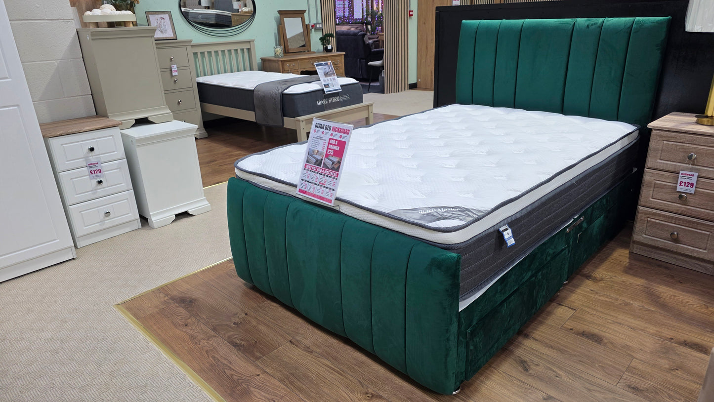 Divan Bed With Kickboard & London Headboard
