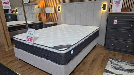 Ferro Pearl Grey Gas Lift Storage Beds