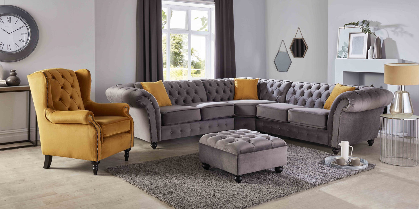 Winchester Fabric 3+1+1 Sofas
