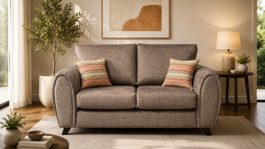 Florence Fabric 2 Seater Sofa - Handmade Locally
