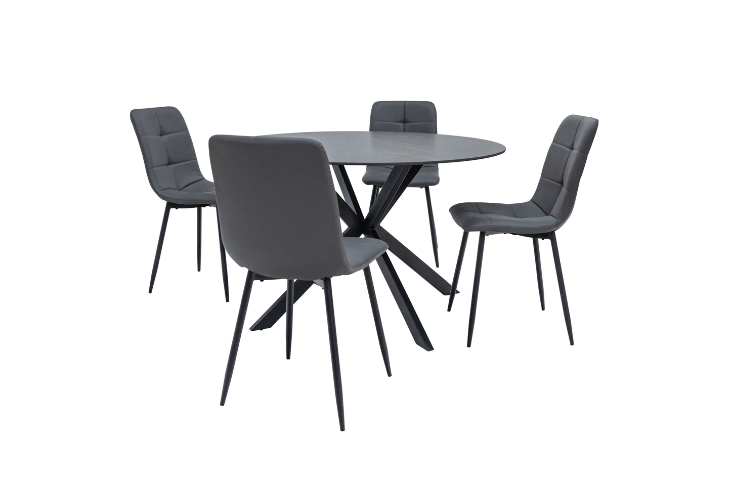 Bondi 1.2m Australian Grey Round Dining Table