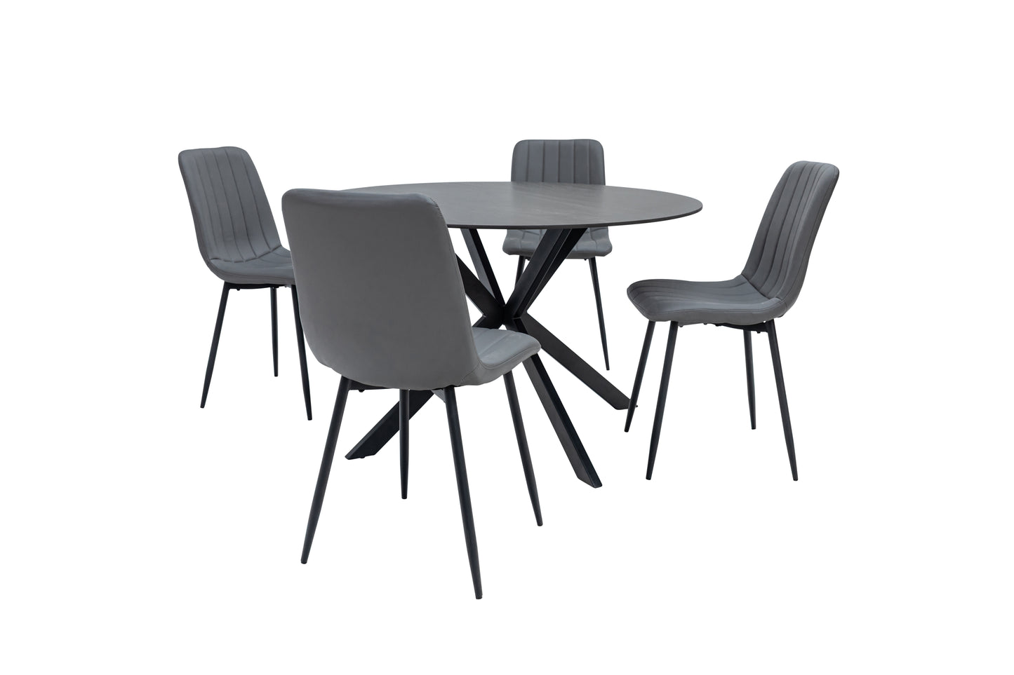 Bondi 1.2m Australian Grey Round Dining Table