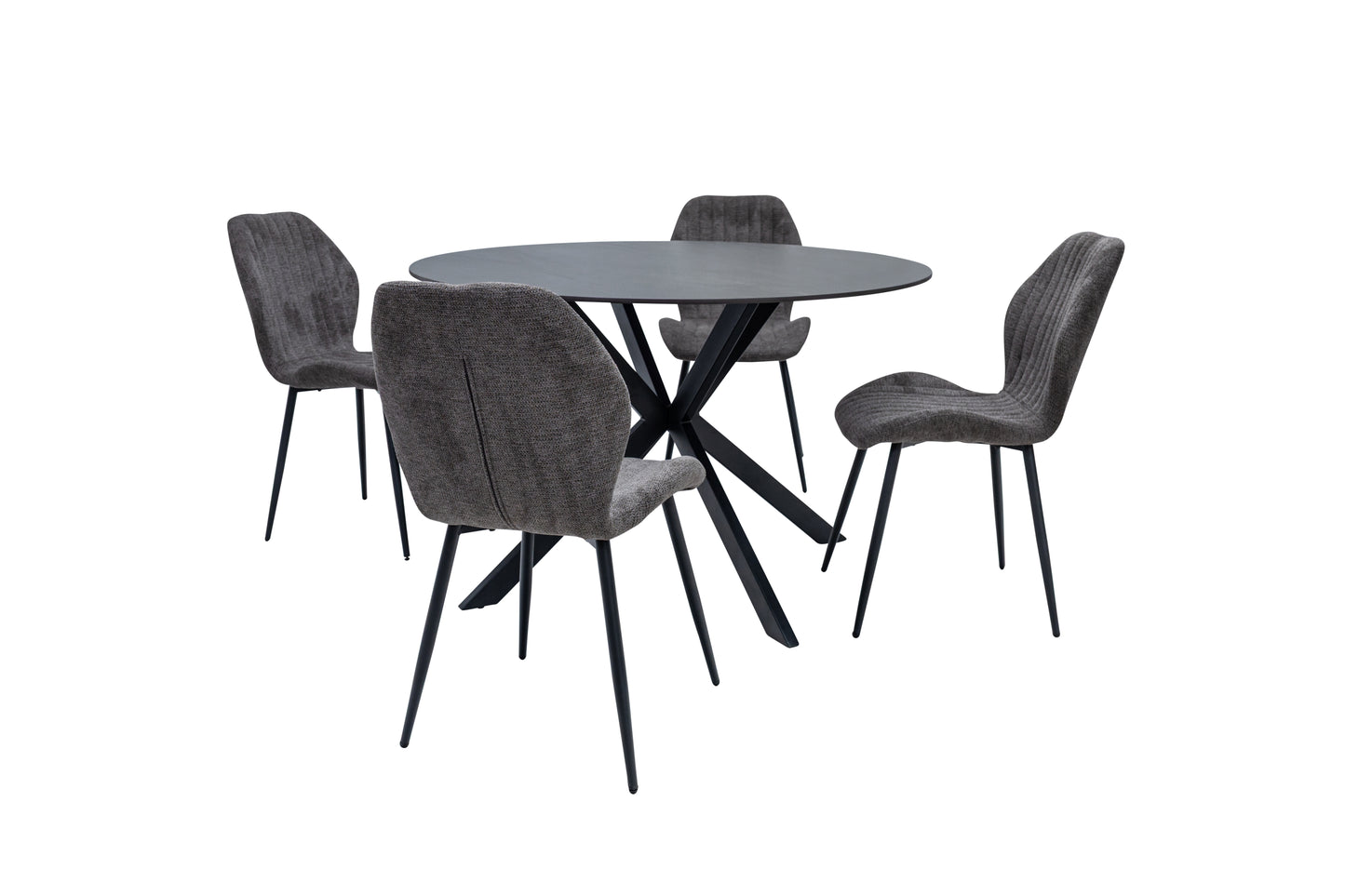 Bondi 1.2m Australian Grey Round Dining Table