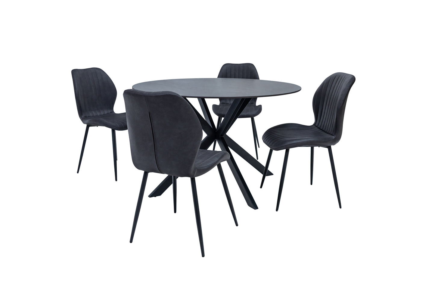 Bondi 1.2m Australian Grey Round Dining Table