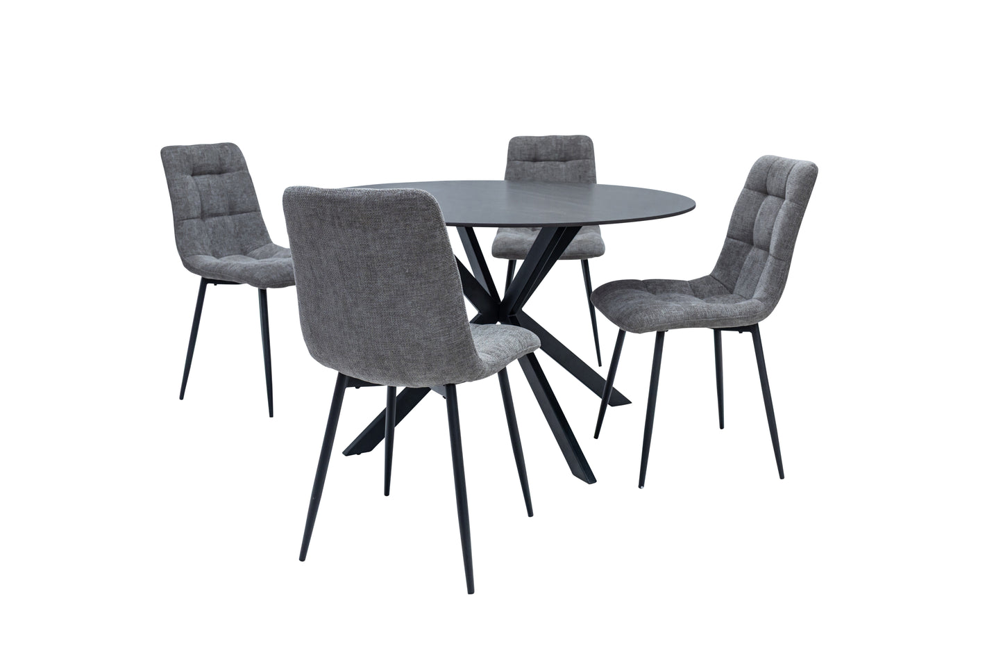 Bondi 1.2m Australian Grey Round Dining Table