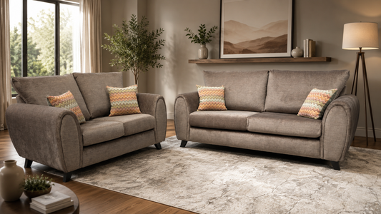 Florence Fabric 3+2 Sofas - Handmade Locally