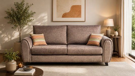 Florence Fabric 3 Seater Sofa - Handmade Locally