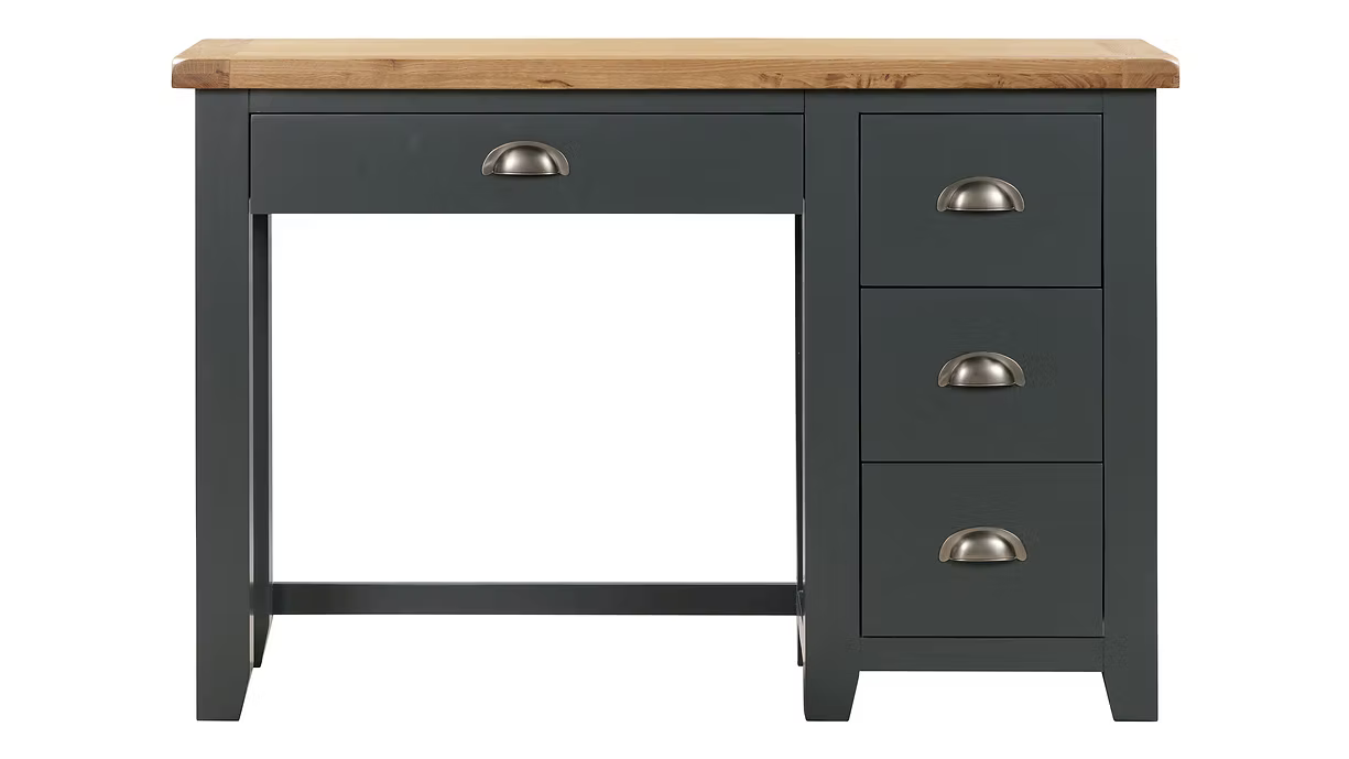 Capri Light Grey & Oak Vanity Table Set