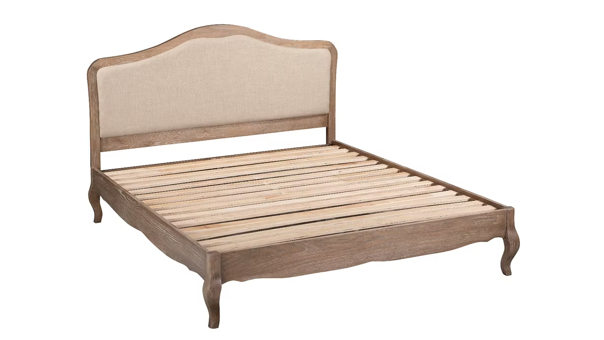 Phillipe Upholstered Oak Bedframe