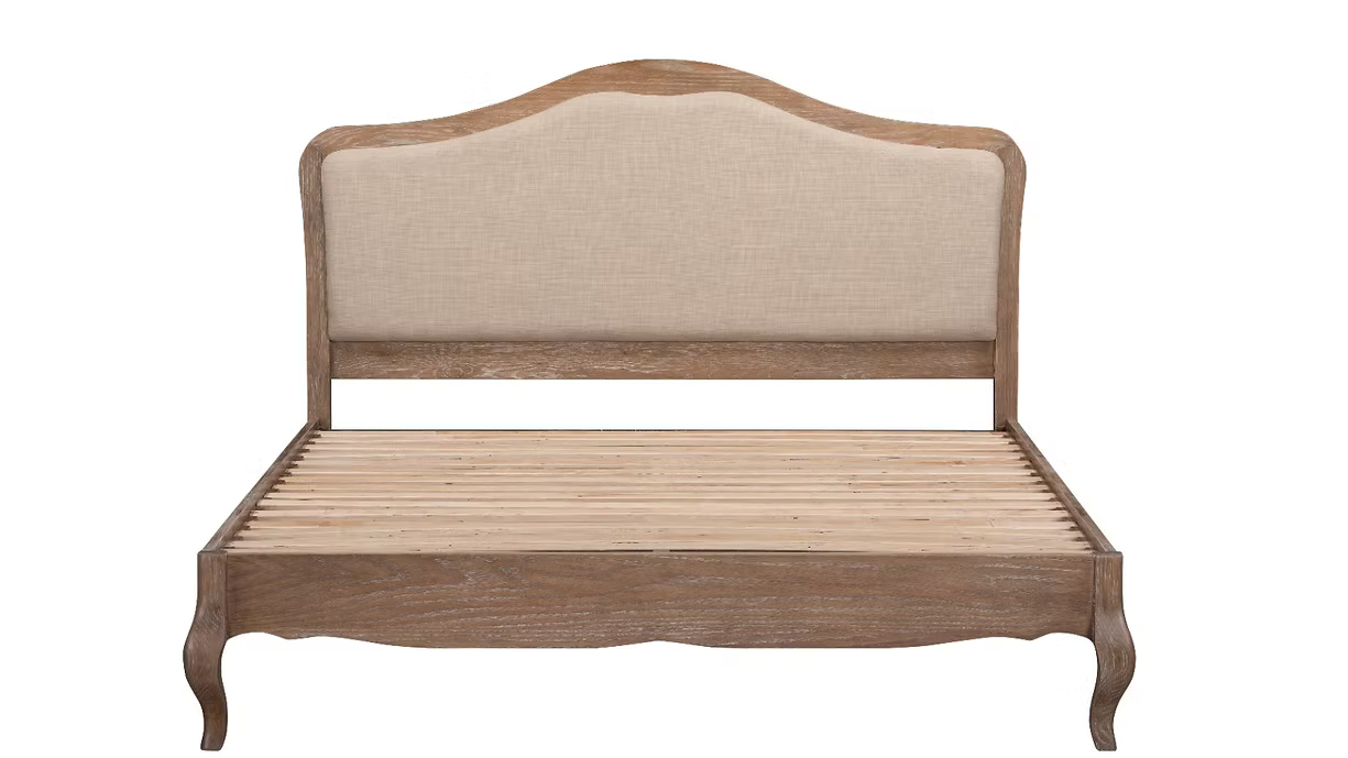 Phillipe Upholstered Oak Bedframe