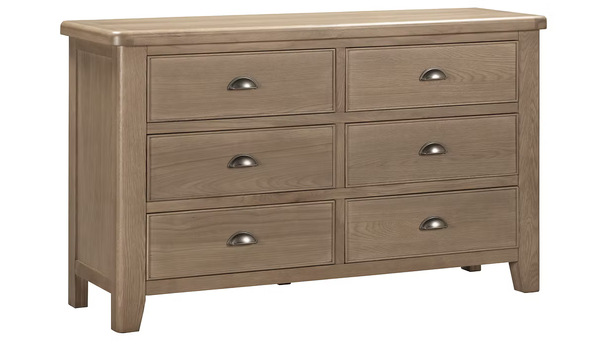 Aylesbury Oak 6 Drawer Chest
