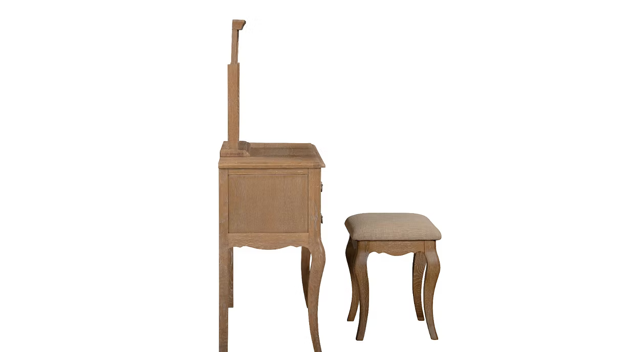 Phillipe Oak Vanity Table Set