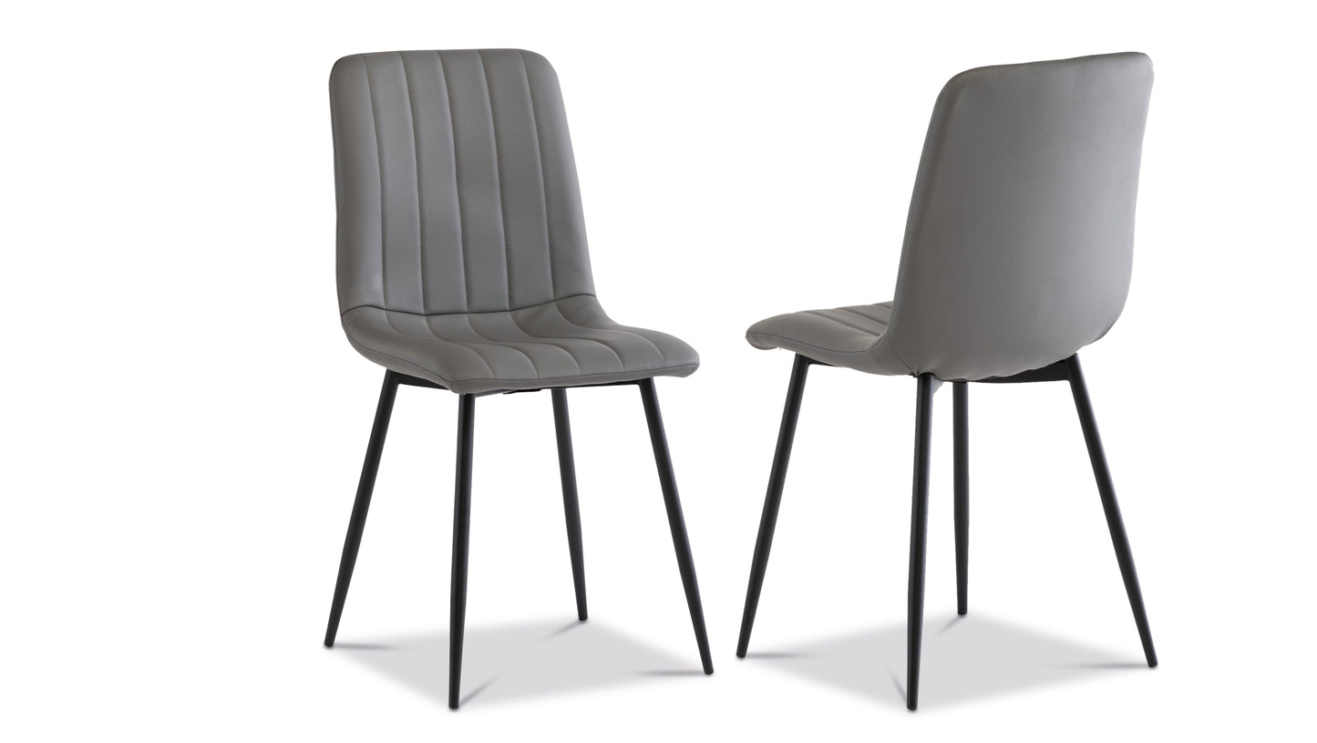 Florence Italy Grey Stone 1.8m Dining Table Set + Harper Dining Chairs
