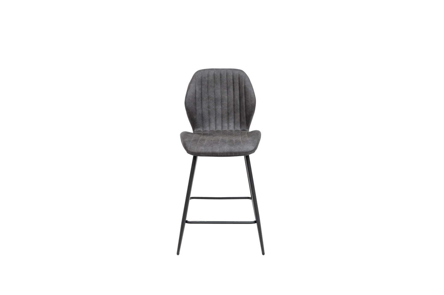 Lisburn Charcoal Faux Leather Bar Stool