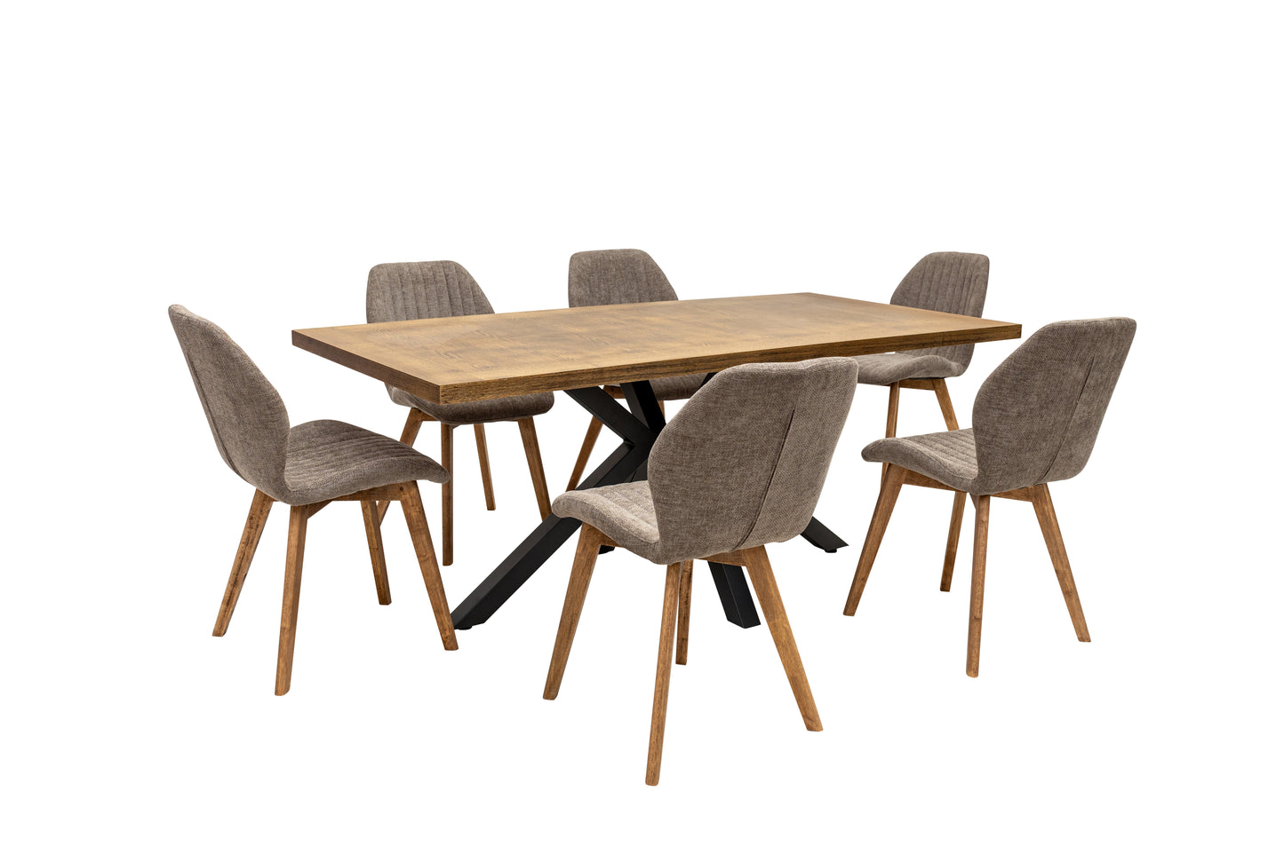Henley 1.8m Medium Oak Veneer Dining Table