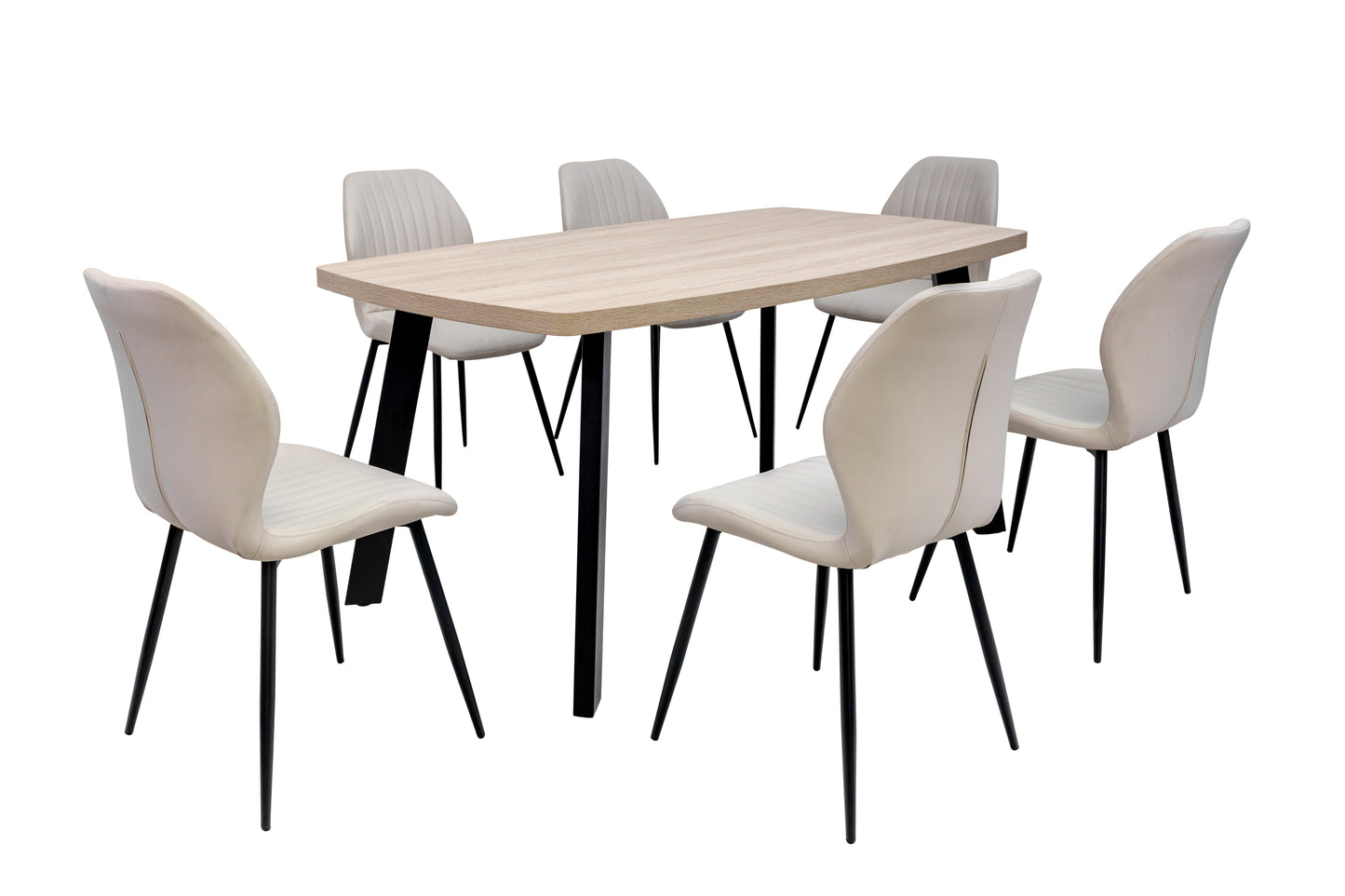 Willow 1.6m Light Oak Dining Table