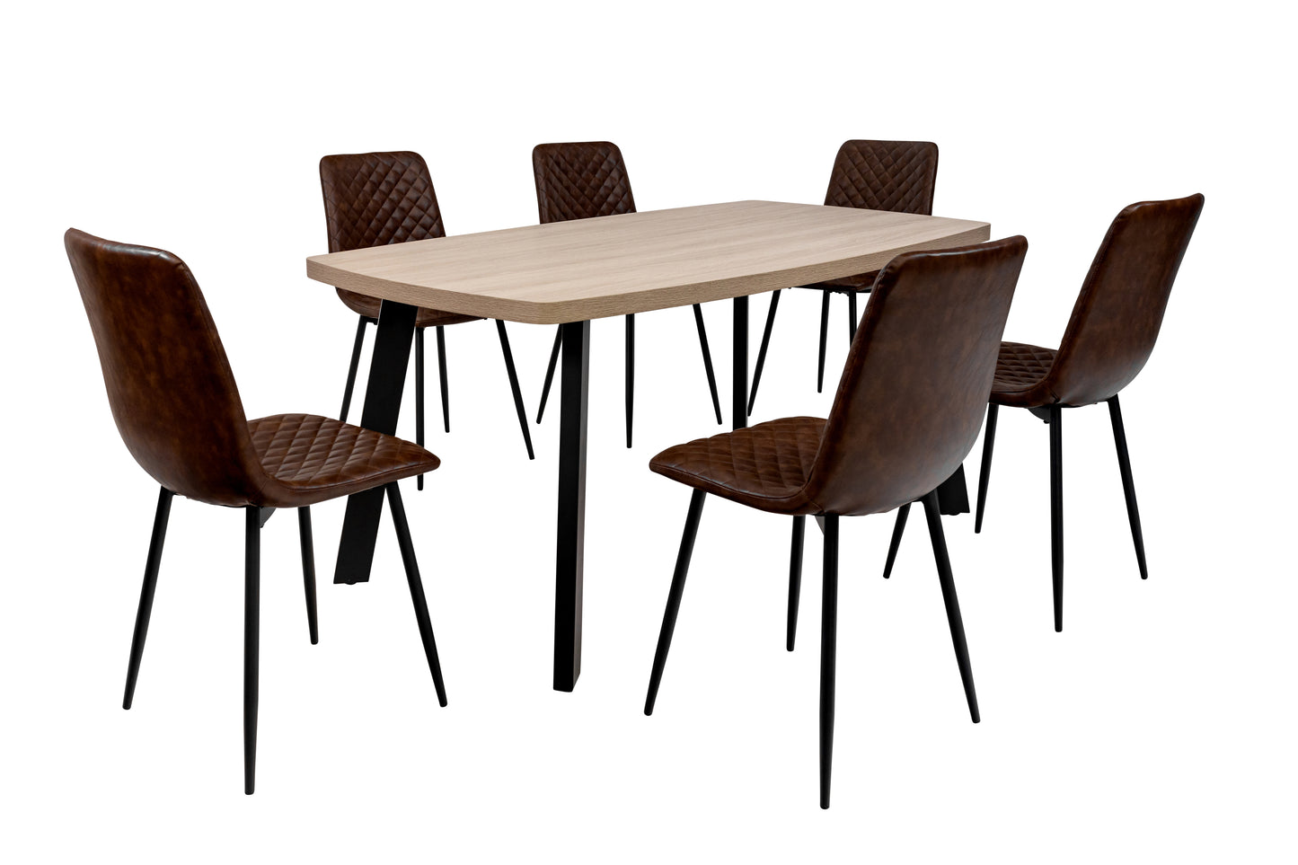 Willow 1.6m Light Oak Dining Table