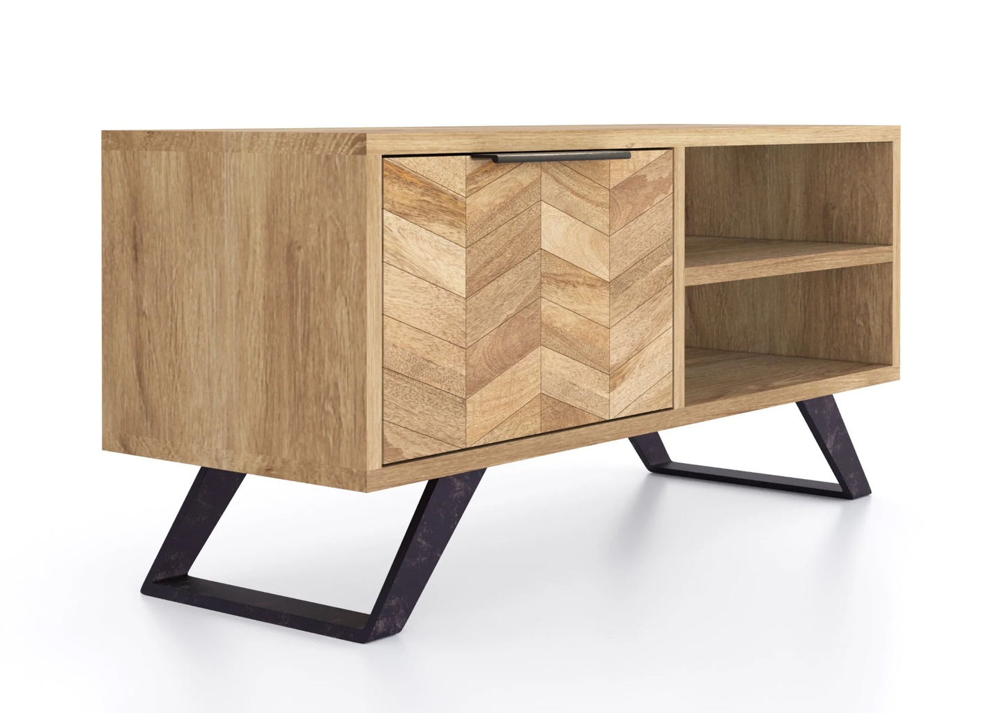 Agra Mango Parquet Herringbone Coffee / TV Table