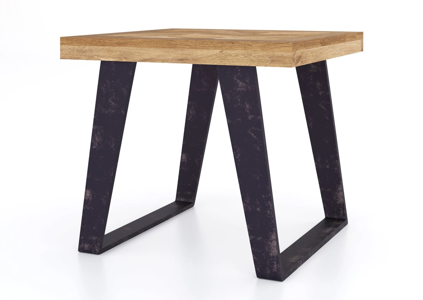 Agra Mango Parquet Herringbone Lamp Table