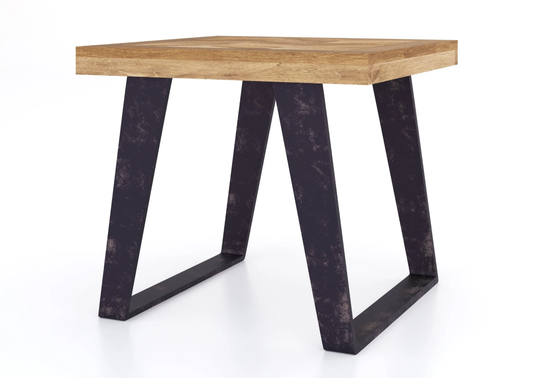 Agra Mango Parquet Herringbone Lamp Table