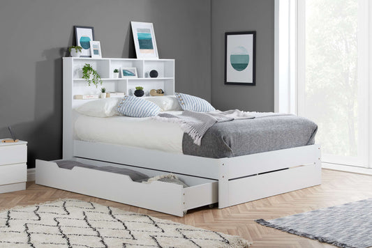 Alfie White Wooden Storage Bed