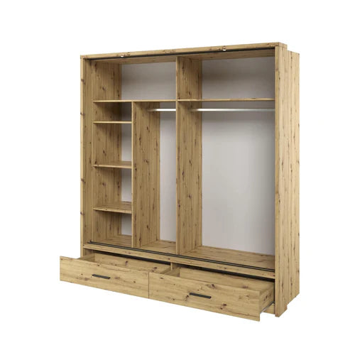 Alpha Oak Sliding Door Wardrobe 200cm