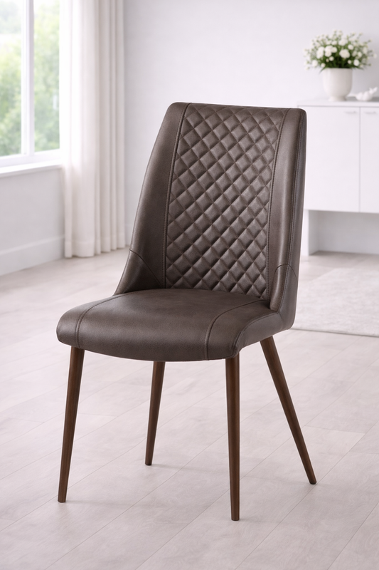 Savoy Dark Brown PU Dining Chair