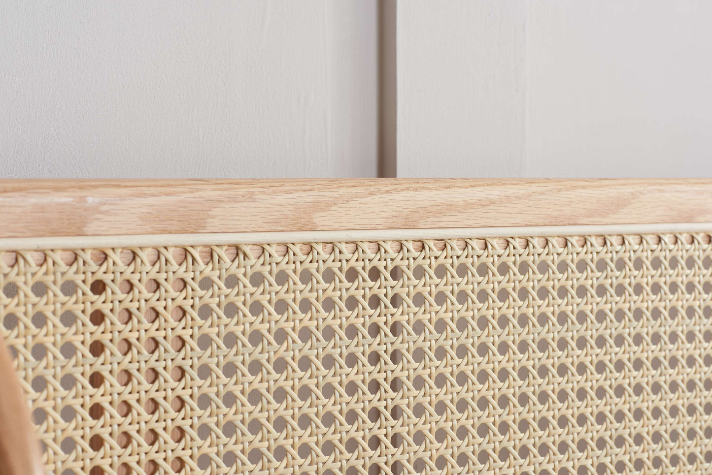 Astrid Rattan Headboard Wooden Bed